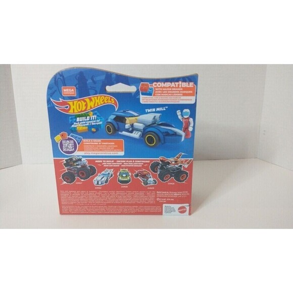 Hot Wheels Mega Construx Twin Mill GVM31 Building Set Ages 5+ New Race Car - Picture 3 of 6